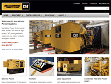 Tablet Screenshot of macallisterpowersystems.com